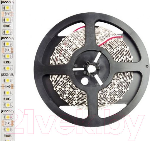 Изображение товара Светодиодная лента JAZZway PLS 2835/120-12V-W 12Вт/м IP20 / 2859051 (5м)