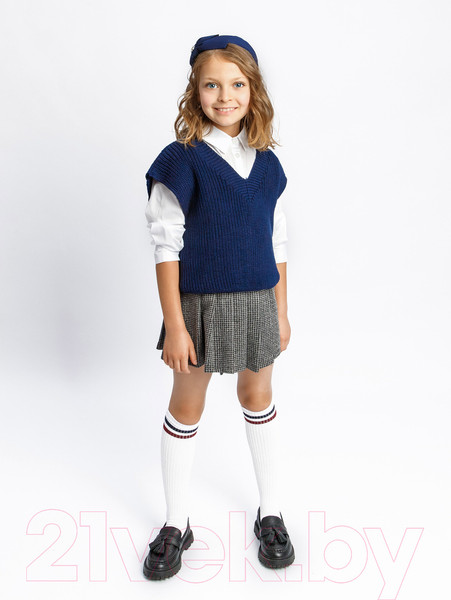 Изображение товара Жилет детский Amarobaby Knit / AB-OD21-KNIT10/20-146 (синий, р. 146)