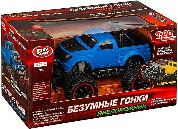 Изображение товара Радиоуправляемая игрушка Play Smart FullFunc Безумные гонки / М79719
