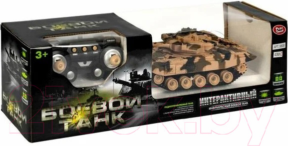 Изображение товара Игрушка на пульте управления Play Smart Боевой танк / М85893 (коричневый)