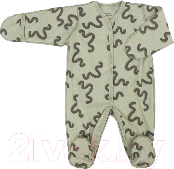 Изображение товара Комбинезон для малышей Rant Hugs And Kisses / HK_PG16-62 (Pattern Green, р.62)