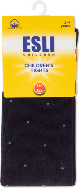 Изображение товара Колготки детские Esli 21С-72СПЕ рис. 593 (р.128-134, черный/темно-синий)