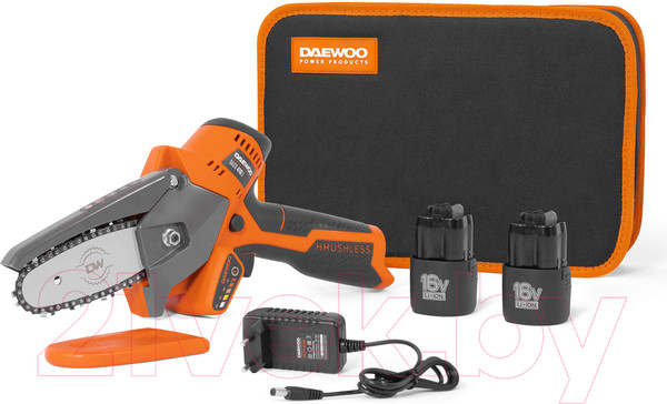 Изображение товара Пила цепная аккумуляторная Daewoo Power DACS 416Li Set
