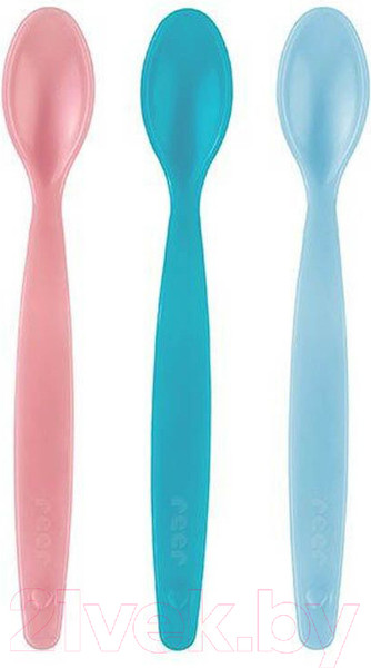 Изображение товара Набор столовых ложек для кормления Reer MagicSpoon с индикацией температуры пищи / 23012 (3шт)