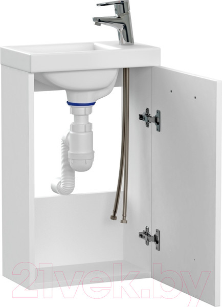 Изображение товара Тумба с умывальником Cersanit Lara + Como 40 / 64228 (со смесителем)