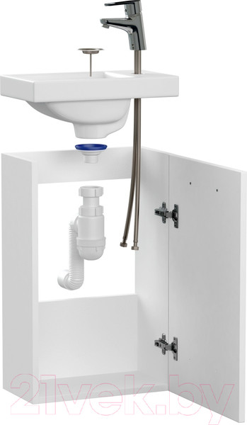 Изображение товара Тумба с умывальником Cersanit Lara + Como 40 / 64228 (со смесителем)