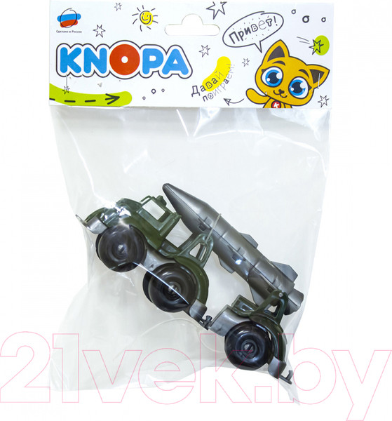 Изображение товара Ракетная установка игрушечная Knopa С прицепом Вжух на войнушке / 86249