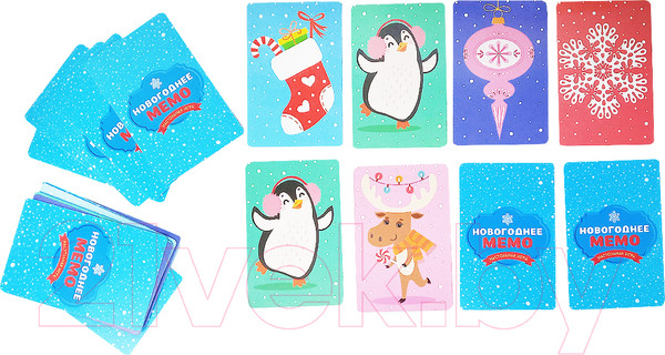 Изображение товара Настольная игра Десятое королевство Новогоднее Мемо / 04660