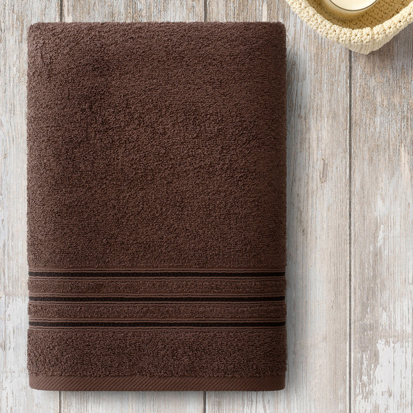 Изображение товара Полотенце Самойловский текстиль Верона Махра 70x140 400г (темно-коричневый)