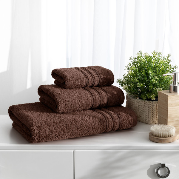 Изображение товара Полотенце Самойловский текстиль Верона Махра 70x140 400г (темно-коричневый)