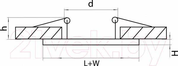 Изображение товара Рамка для точечного светильника Lightstar Domino 214516