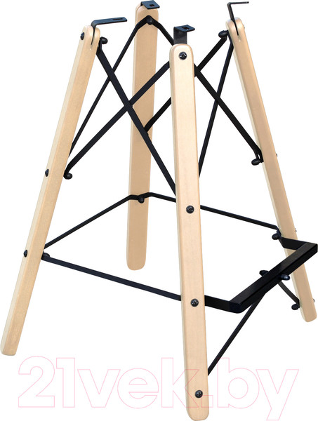 Изображение товара Каркас стула Sheffilton SHT-S80-1 / 153863 (прозрачный лак/черный)