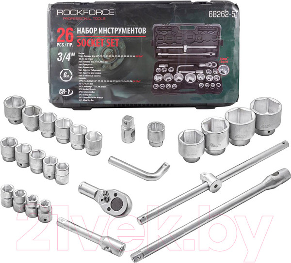 Изображение товара Универсальный набор инструментов RockForce RF-68262-5