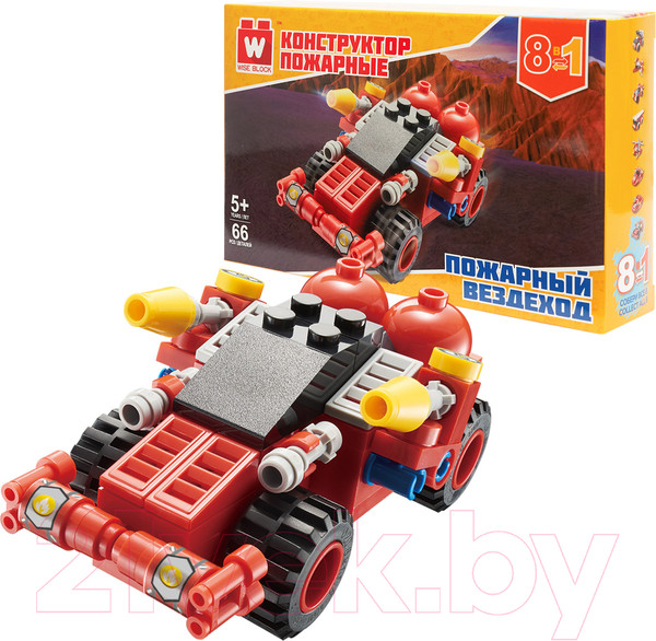 Изображение товара Конструктор Wise Block Пожарный вездеход 8 в 1 / 40429