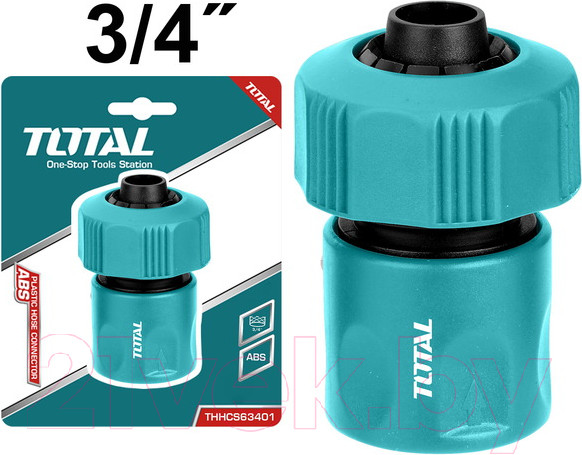 Изображение товара Соединитель для шланга TOTAL THHCS63401