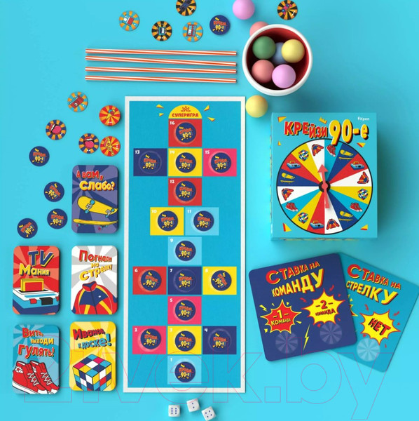 Изображение товара Настольная игра Креп Крейзи 90-е