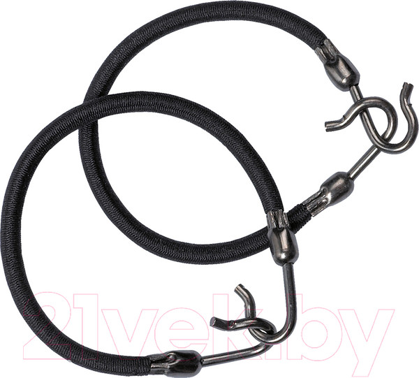 Изображение товара Набор резинок для волос Dewal MI-8013 (2шт, черный)