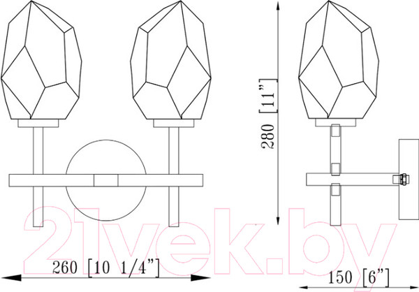 Изображение товара Бра Moderli Catris / V10314-2W