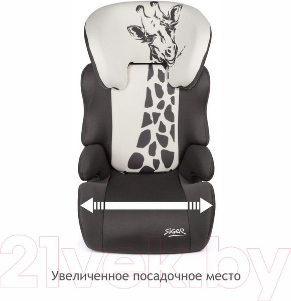 Изображение товара Автокресло Siger Смарт Animals Жираф (серый/бежевый)