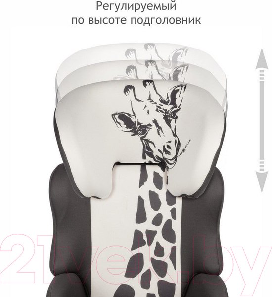 Изображение товара Автокресло Siger Смарт Animals Жираф (серый/бежевый)