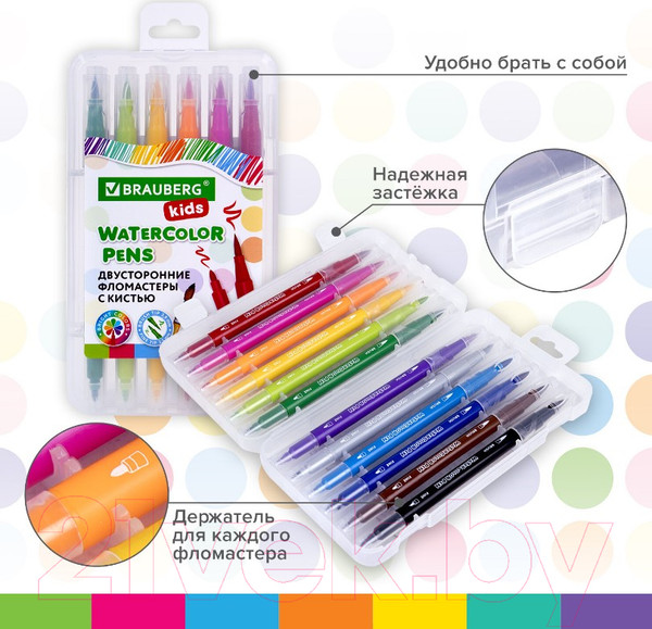 Изображение товара Фломастеры Brauberg Kids / 152184 (12цв)