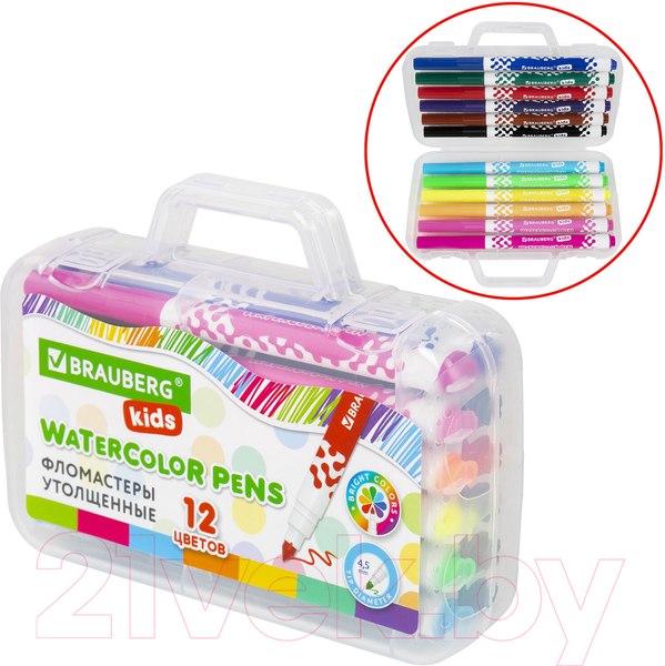 Изображение товара Фломастеры Brauberg Kids / 152185 (12цв)