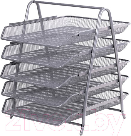 Изображение товара Лоток для бумаг Brauberg Germainum / 237972 (серебряный)