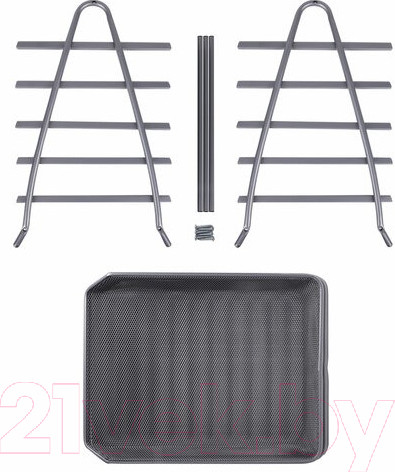 Изображение товара Лоток для бумаг Brauberg Germainum / 237972 (серебряный)