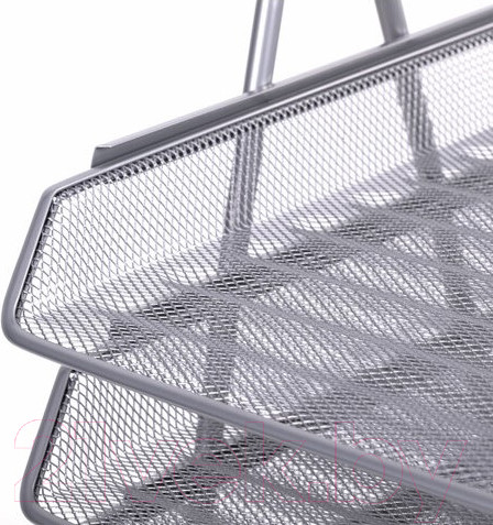 Изображение товара Лоток для бумаг Brauberg Germainum / 237972 (серебряный)