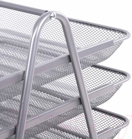 Изображение товара Лоток для бумаг Brauberg Germainum / 237972 (серебряный)