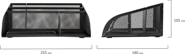Изображение товара Органайзер настольный Brauberg Germanium / 237973 (черный)