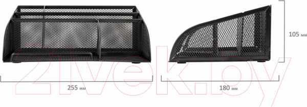 Изображение товара Органайзер настольный Brauberg Germanium / 237973 (черный)