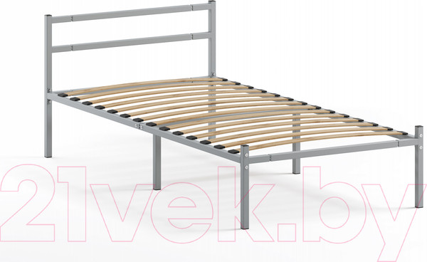 Изображение товара Односпальная кровать Домаклево Лофт 90x200 (серый)