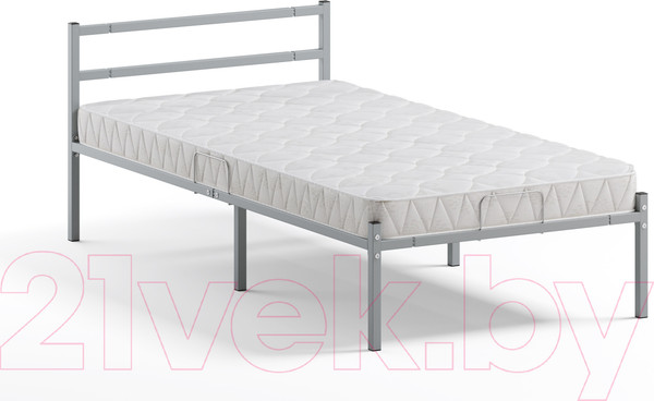 Изображение товара Односпальная кровать Домаклево Лофт 90x200 (серый)