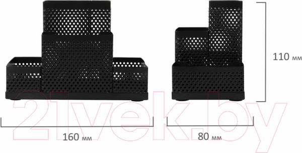 Изображение товара Органайзер настольный Brauberg Germanium / 237982 (черный)