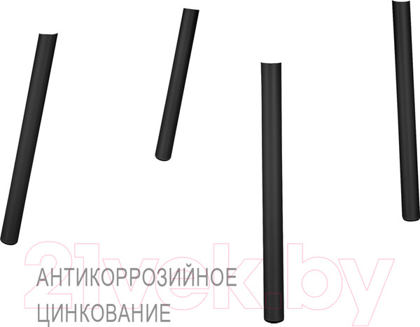 Изображение товара Каркас стула Sheffilton SHT-S424 / 955563 (черный муар цинк)