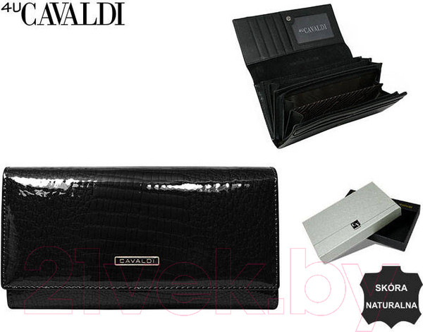Изображение товара Портмоне Cedar 4U Cavaldi / H20-1-RS9 (черный)