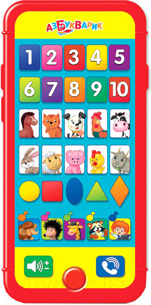 Изображение товара Развивающая игрушка Азбукварик Мультиплеер Умный смартфончик / 2982