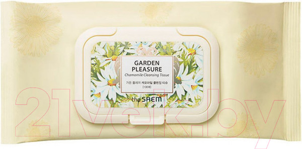 Изображение товара Салфетки для снятия макияжа The Saem Garden Pleasure Chamomile Cleansing Tissue (100шт)