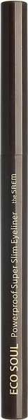 Изображение товара Подводка-фломастер для глаз The Saem Eco Soul Powerproof Super Slim Eyeliner BK02 Ash Black (0.1г)