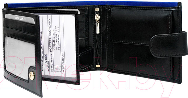 Изображение товара Портмоне Cedar Rovicky / N992L-RVT (черный/синий)