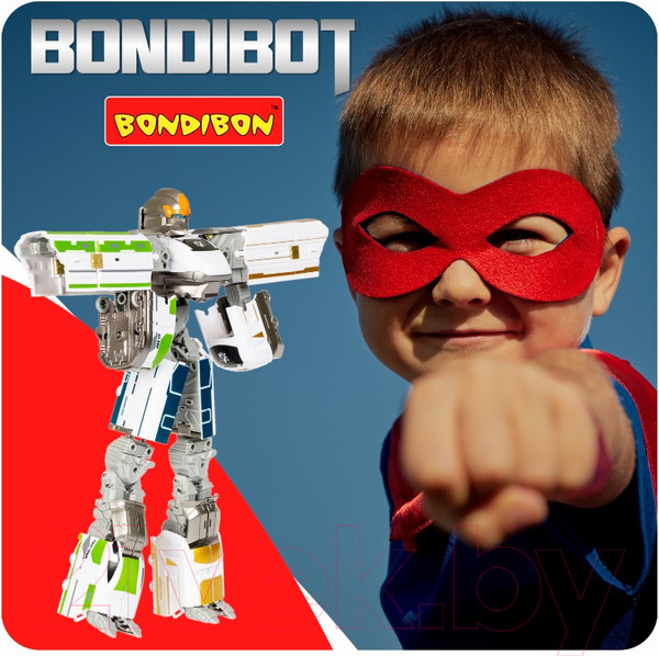 Изображение товара Робот-трансформер Bondibon Робот-поезд / ВВ5741 (голубой)