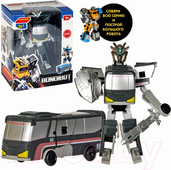 Изображение товара Робот-трансформер Bondibon Автобус / ВВ5736 (черный)