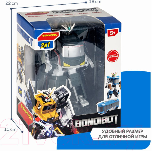 Изображение товара Робот-трансформер Bondibon Автобус / ВВ5736 (черный)