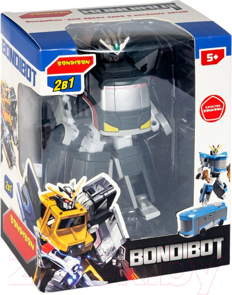 Изображение товара Робот-трансформер Bondibon Автобус / ВВ5736 (черный)