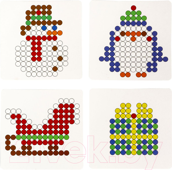 Изображение товара Развивающая игра Bondibon Новогодняя блестящая аквамозаика / ВВ5547