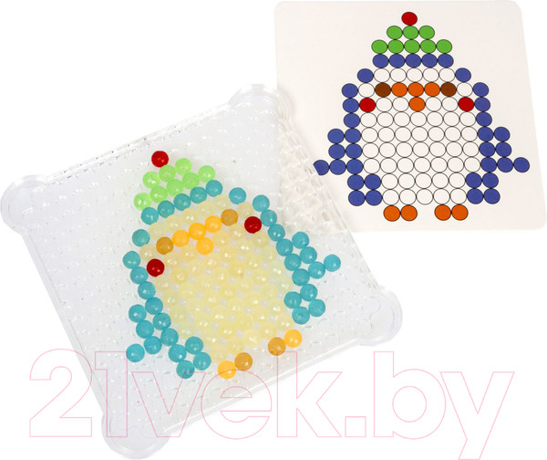 Изображение товара Развивающая игра Bondibon Новогодняя блестящая аквамозаика / ВВ5547