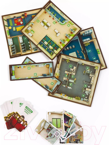 Изображение товара Настольная игра Креп Квест. Ограбление зеленого банка