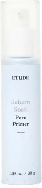 Изображение товара Основа под макияж Etude House Sebum Soak Pore Primer Праймер от расширенных пор (30мл)
