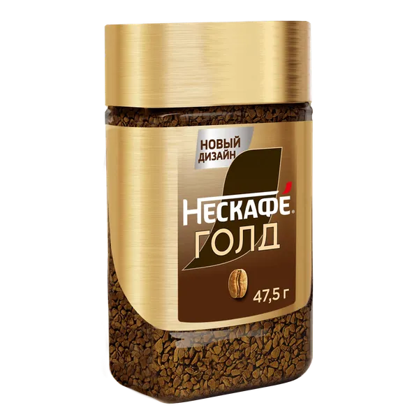 Изображение товара Кофе растворимый Nescafe Gold с добавлением молотого (47.5г)